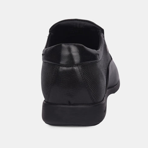 Hush Puppies Black Slip On Formal Shoes For Men (Style 8546234)