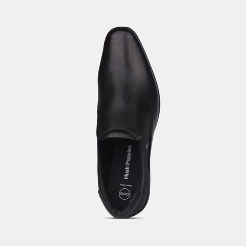 Hush Puppies Black Slip On Formal Shoes For Men (Style 8546234)