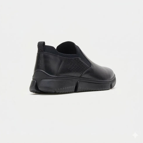 Hush Puppies Black Slip-On Formal Shoes For Men (Style 8546242)