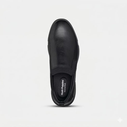 Hush Puppies Black Slip-On Formal Shoes For Men (Style 8546242)