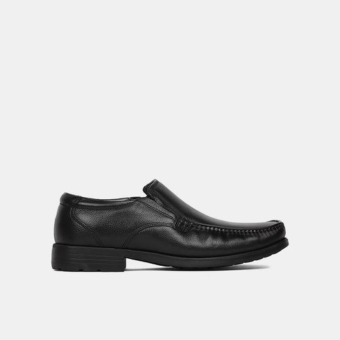 Hush Puppies Black Slip On Formal Shoes For Men (Style 8546624)