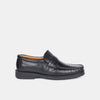 Bata Black Leather Formal Moccasins For Men (Style 8546810)