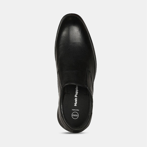 Hush Puppies Black Slip On Formal Shoes For Men (Style 8546867)