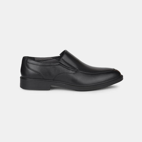 Hush Puppies Black Slip On Formal Shoes For Men (Style 8546950)