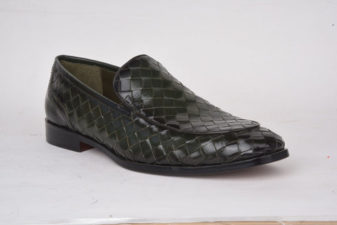 Hush Puppies Olive Formal Slip-On Shoes For Men (Style 8547994)