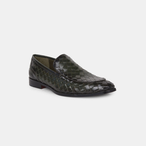 Hush Puppies Olive Formal Slip-On Shoes For Men (Style 8547994)