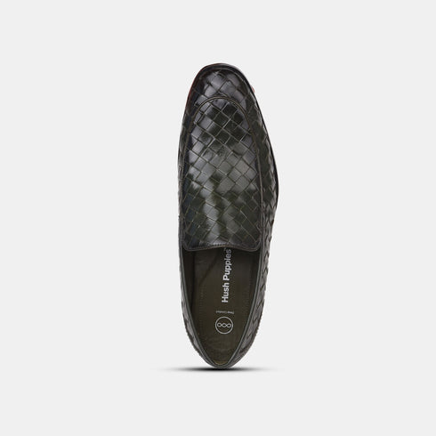 Hush Puppies Olive Formal Slip-On Shoes For Men (Style 8547994)