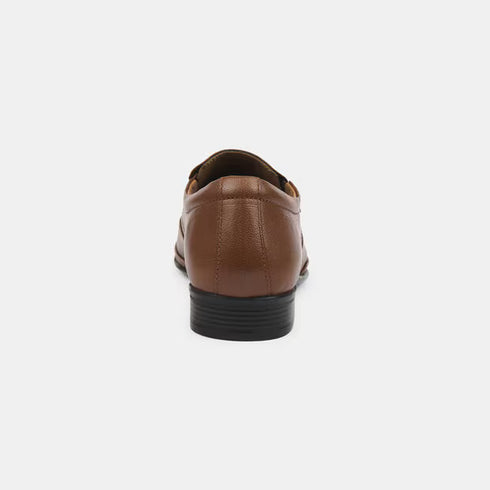 Bata Tan Formal Slip-On Shoes For Men (Style 8553450)