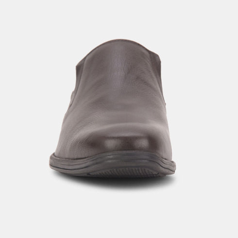 Hush Puppies Dark Brown Slip On Formal Shoes For Men (Style 8554042)