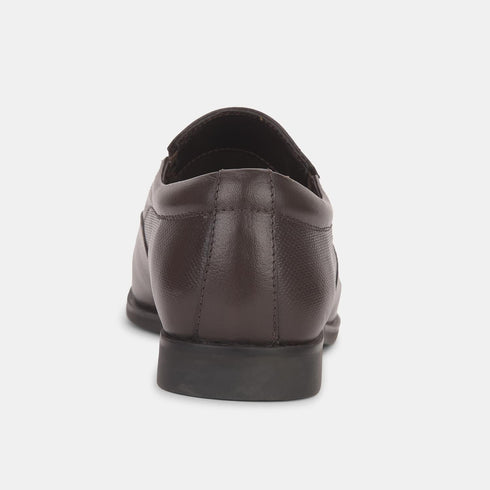 Hush Puppies Brown Slip On Formal Shoes For Men (Style 8554050)