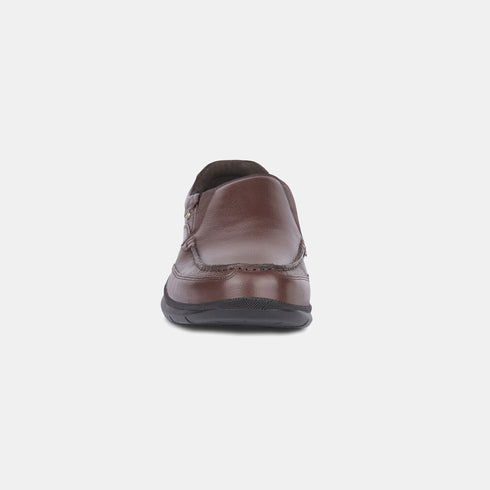Bata Dark Brown Formal Slip-On Shoes For Men (Style 8554423)