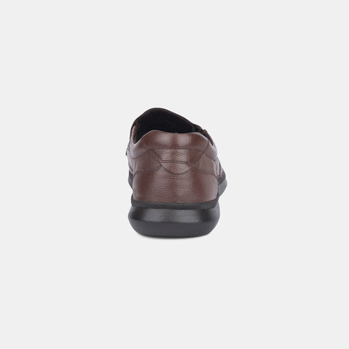 Bata Dark Brown Formal Slip-On Shoes For Men (Style 8554423)