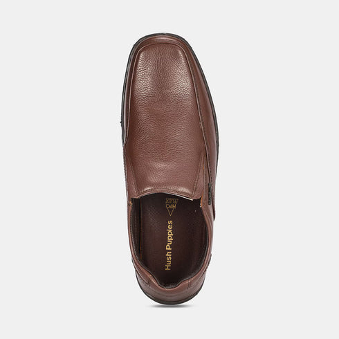 Hush Puppies Brown Slip On Formal Shoes For Men (Style 8554546)