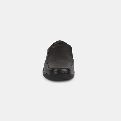 Bata Dark Brown Formal Slip-On Shoes For Men (Style 8554627)
