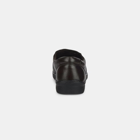 Bata Dark Brown Formal Slip-On Shoes For Men (Style 8554627)