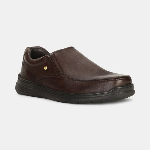 Hush Puppies Brown Slip On Formal Shoes For Men (Style 8554747)