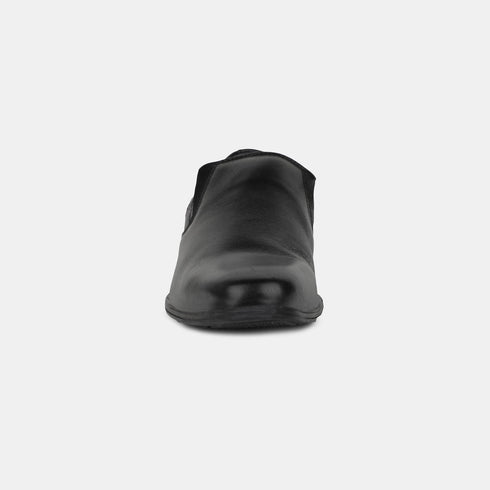 Hush Puppies Black Slip On Formal Shoes For Men (Style 8556042)