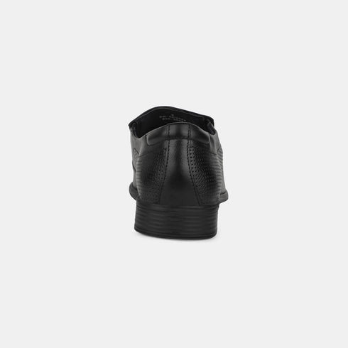 Hush Puppies Black Slip On Formal Shoes For Men (Style 8556042)