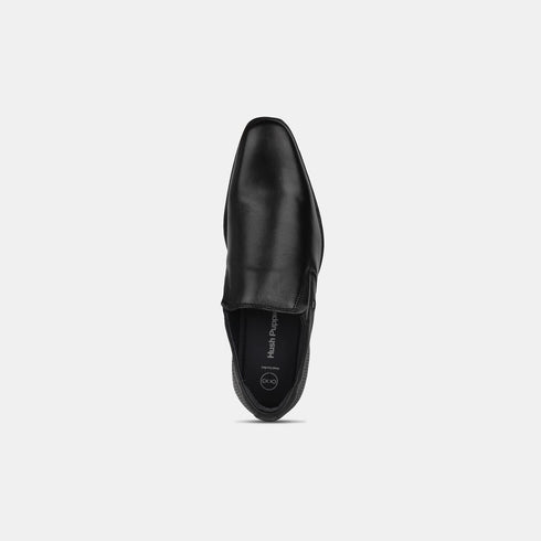 Hush Puppies Black Slip On Formal Shoes For Men (Style 8556042)