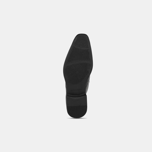 Hush Puppies Black Slip On Formal Shoes For Men (Style 8556042)