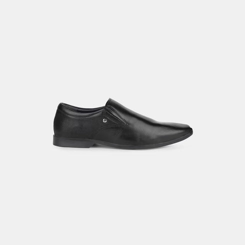Hush Puppies Black Slip On Formal Shoes For Men (Style 8556050)