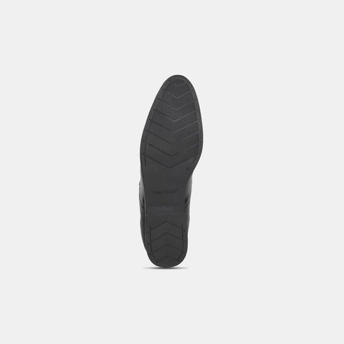 Hush Puppies Black Slip On Formal Shoes For Men (Style 8556050)