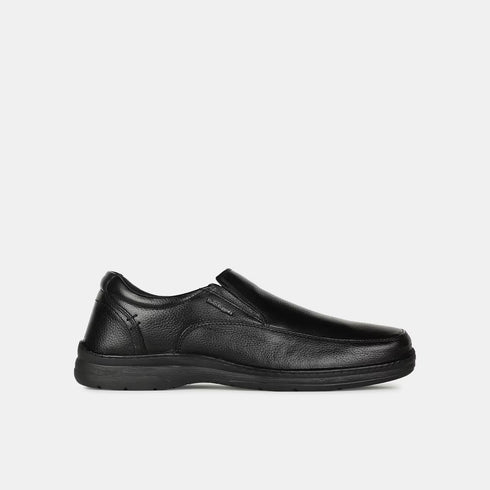 Hush Puppies Black Slip On Formal Shoes For Men (Style 8556446)