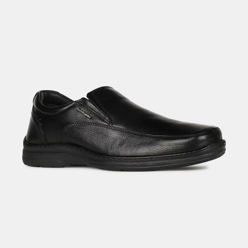 Hush Puppies Black Slip On Formal Shoes For Men (Style 8556446)