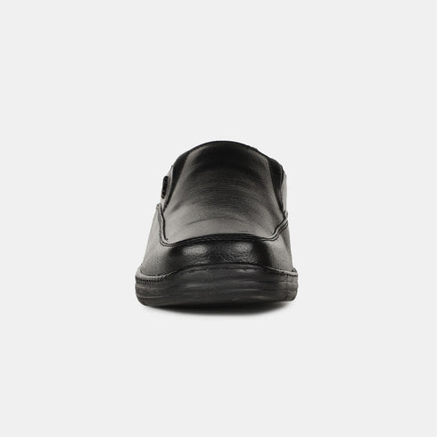Hush Puppies Black Slip On Formal Shoes For Men (Style 8556446)