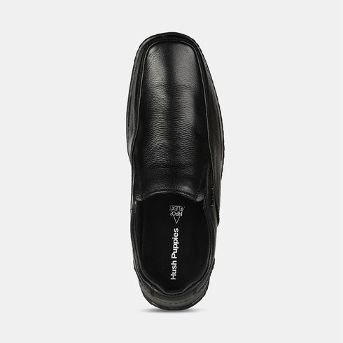 Hush Puppies Black Slip On Formal Shoes For Men (Style 8556446)
