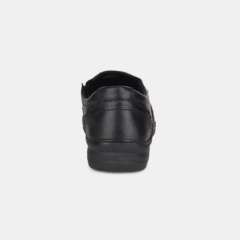 Hush Puppies Black Slip On Formal Shoes For Men (Style 8556546)
