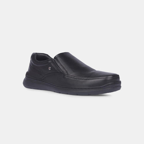 Hush Puppies Black Slip On Formal Shoes For Men (Style 8556647)