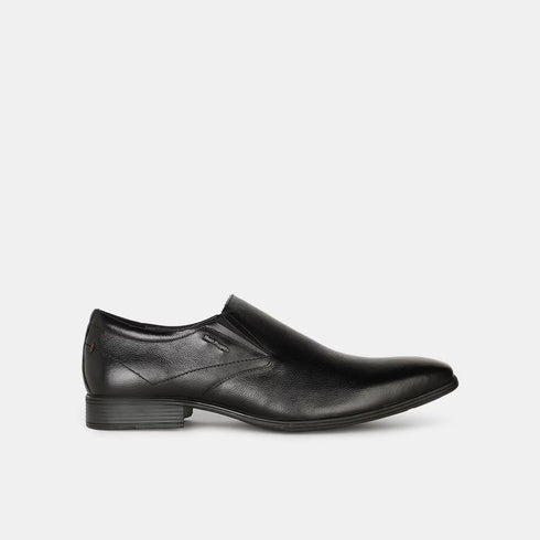 Hush Puppies Black Slip On Formal Shoes For Men (Style 8556732)
