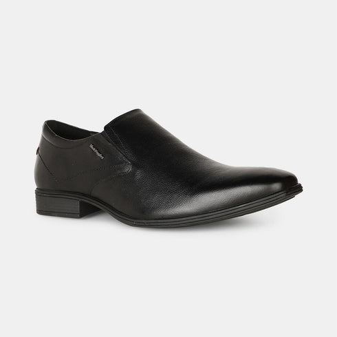 Hush Puppies Black Slip On Formal Shoes For Men (Style 8556732)
