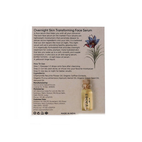 Tjori Overnight Skin Transforming Face Serum