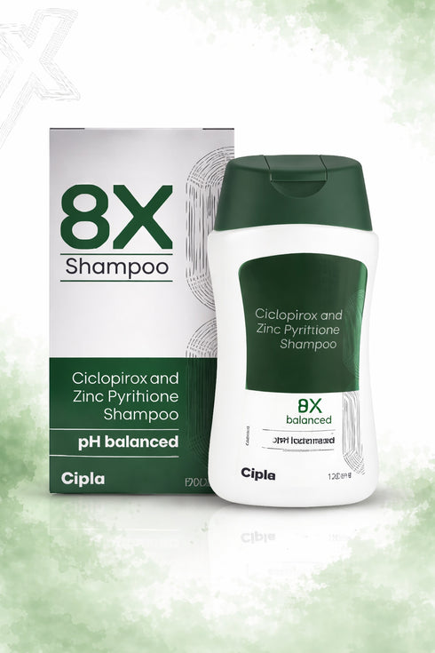 Cipla 8x Shampoo with ph balanced 120ml