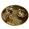 Pure Brass Pooja Plate with Diya