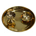 Pure Brass Pooja Plate with Diya