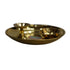 Pure Brass Pooja Plate with Diya