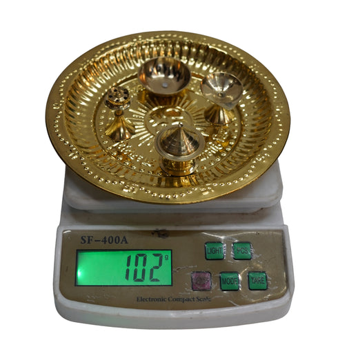 Brass Pooja Thali for Temple