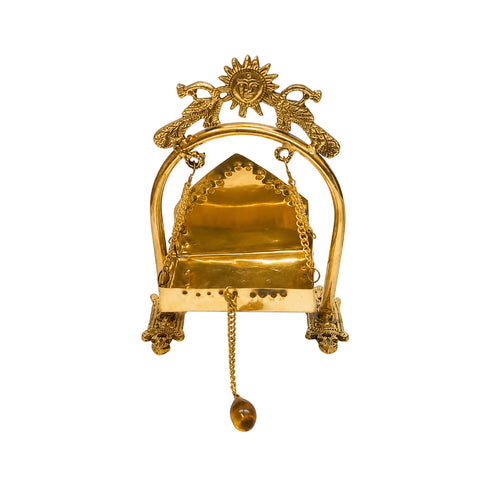Brass Peacock Design Jhula 298g Set of 1