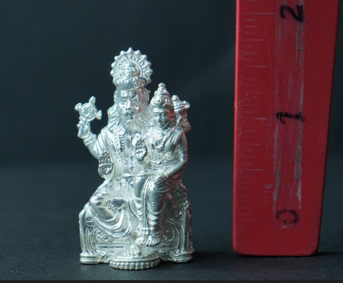 Pure Silver Laxmi Narasimha Swamy 87.42g By Mahita Collections