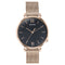 Sonata Elegent Essentials Quartz Analog Black Dial Stainless Steel Strap Watch For Women Style NU87045WM03W