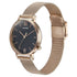 Sonata Elegent Essentials Quartz Analog Black Dial Stainless Steel Strap Watch For Women Style NU87045WM03W