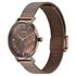 Sonata Quartz Analog Brown Dial Brown Stainless Steel Strap Watch For Women
