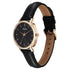 Sonata Eternia Quartz Analog Black Dial Leather Strap Watch For Women