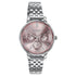 Sonata Verve Quartz Multifunction Pink Dial Rose Gold Metal Strap Watch For Women
