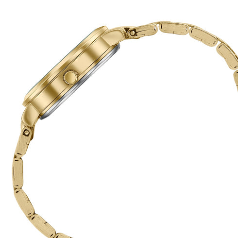 Sonata Jashn Quartz Analog Mother of Pearl Dial Golden Metal Strap Watch For Women