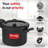Prestige Svachh Hard Anodised Spillage Control Pressure Cooker 5 L Black