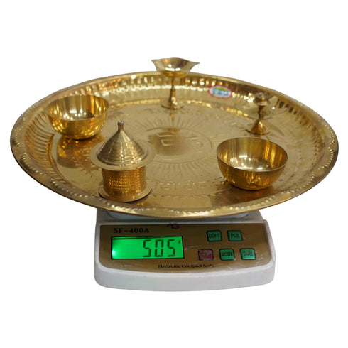 Brass Traditional Aarti Pooja Plate